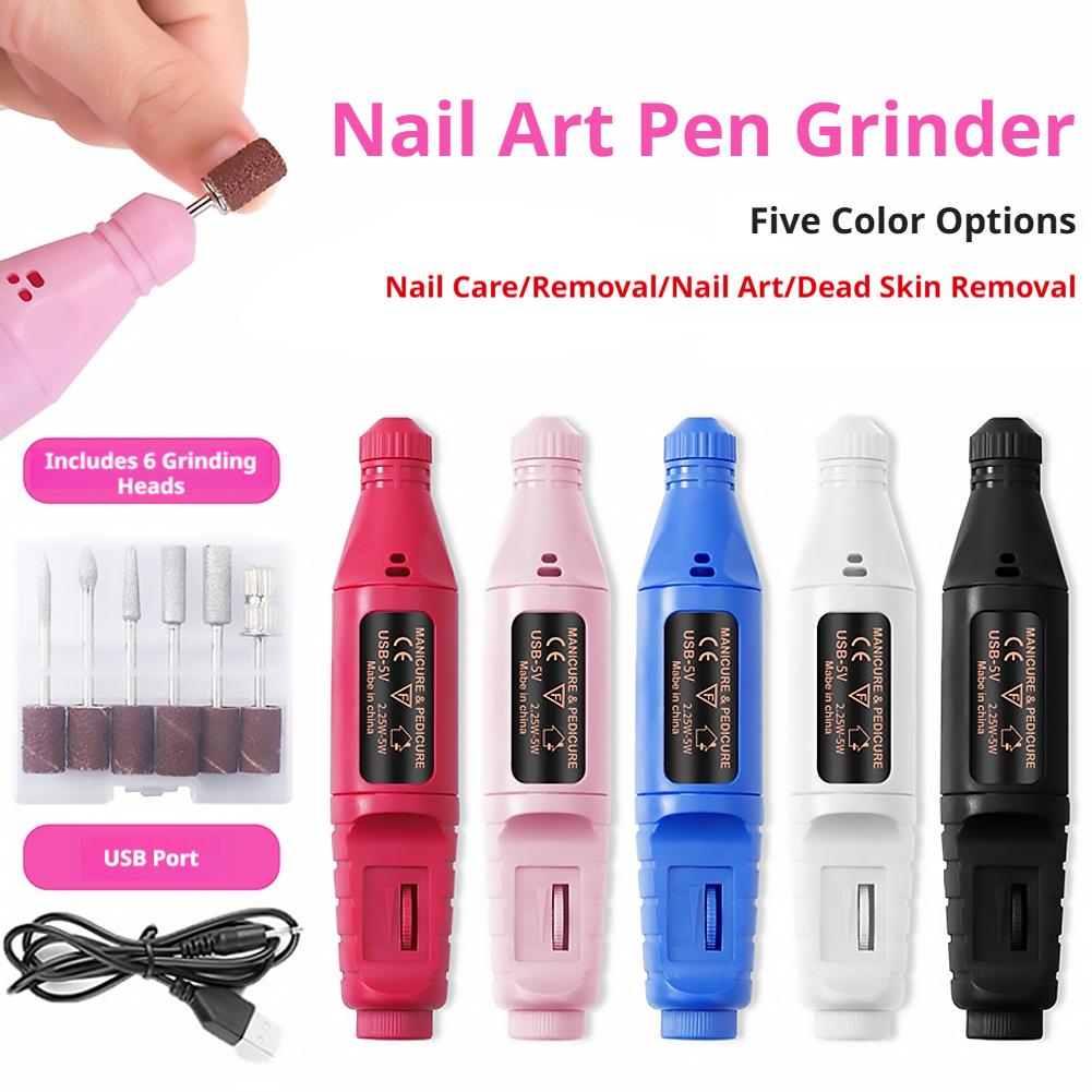 Nail Art Full Color - Portable Electric Nail Drill Pen USB