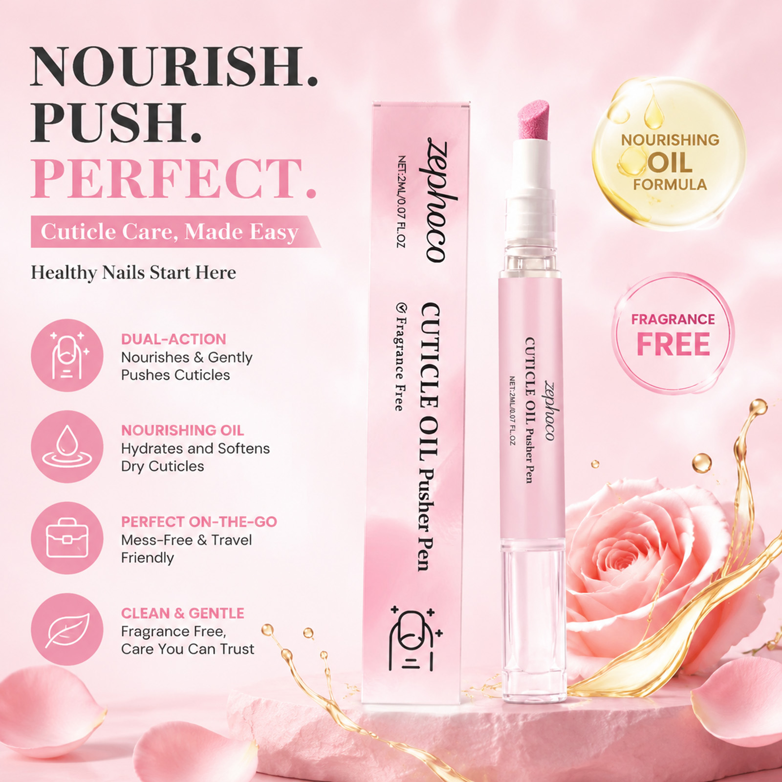Cuticle Oil Pen - Cuticle Oil Pusher Pen Fragrance Free