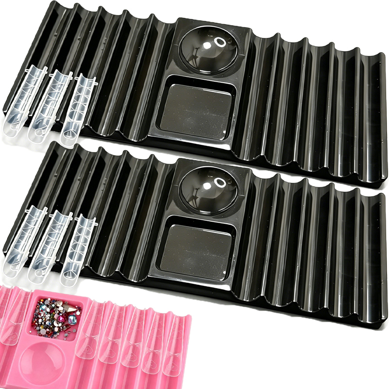 Nail Art Kaki - Reusable Nail Art Palette with Brush