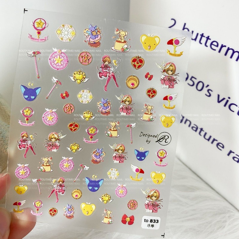 Sailor Moon Nail Stickers Tsuk - đánh giá và giá Nail Art Maroon