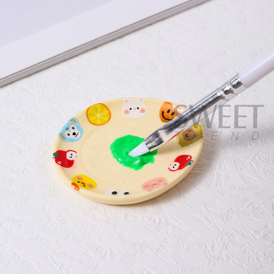 2pcs Cartoon Cat Color Palette - đánh giá và giá Nail Art Full Color