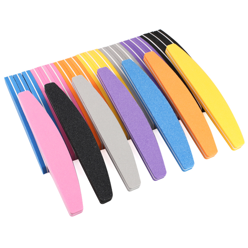 10/50Pcs Boat Sponge Nail File - đánh giá và giá Nail Art Maroon
