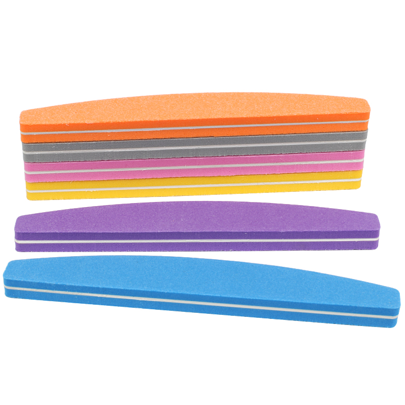 10/50Pcs Boat Sponge Nail File - đánh giá và giá Nail Art Maroon
