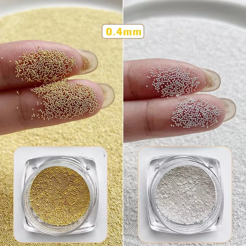 Nail Caviar Beads 0.4/0.6/0.8/ - đánh giá và giá Nail Art Rose Gold