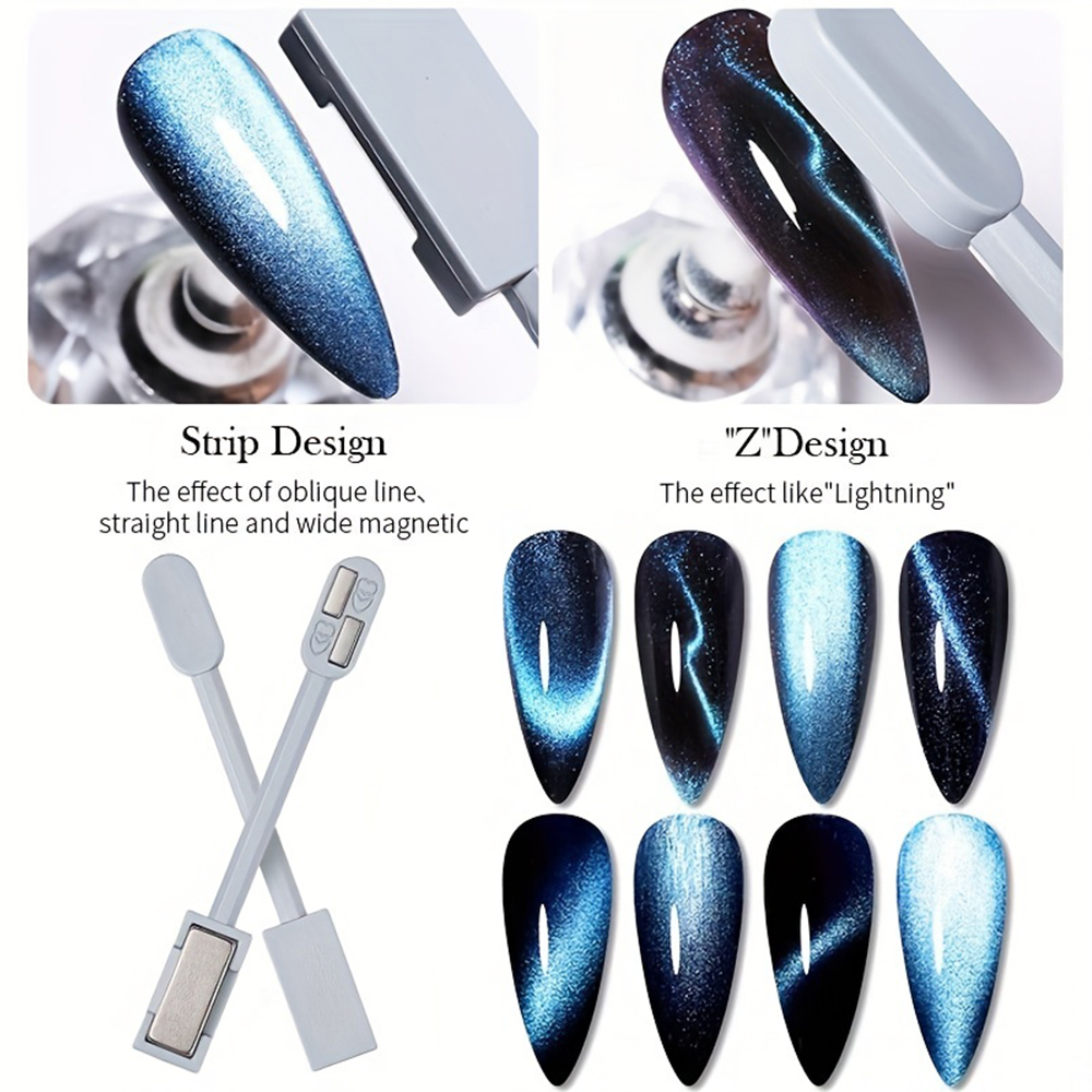 1/2Pcs Cat Eye Magnet Set for  - đánh giá và giá Nail Art Full Color