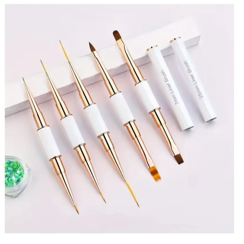 5Pcs Dual End Nail Art Pen Bru - đánh giá và giá Nail Art Kaki