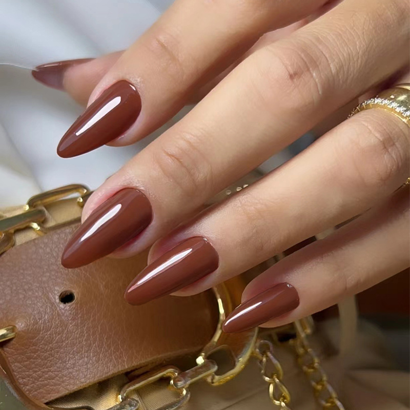 24pcs Solid Color False Nails  - đánh giá và giá Nail Art Full Color