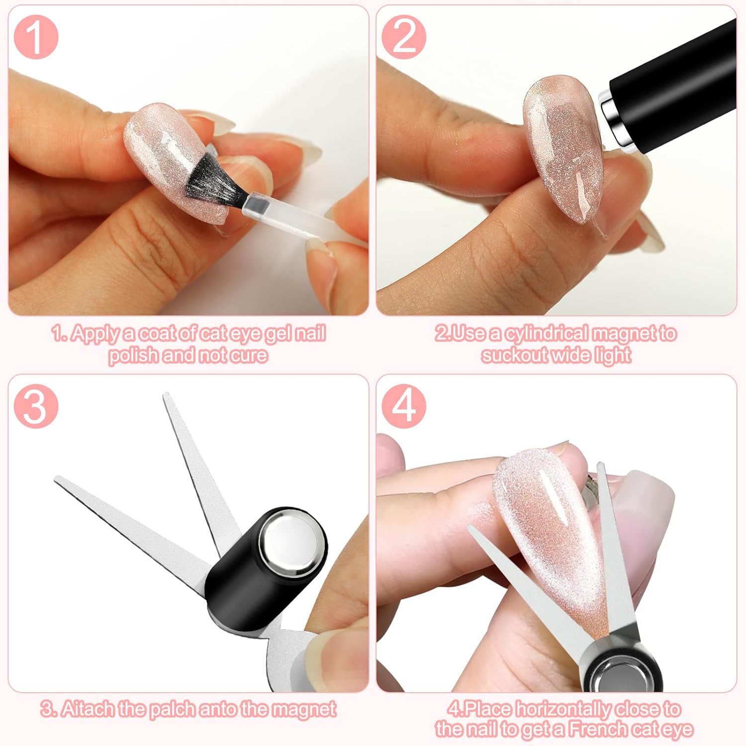 Double Headed Nails Magnet Fre - đánh giá và giá Nail Art Full Color