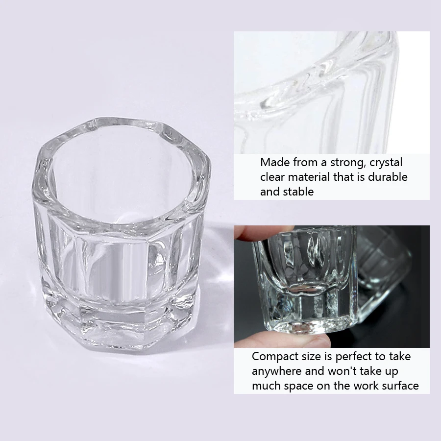 1Pc Mini Crystal Glass, Clear  - đánh giá và giá Nail Art Kaki