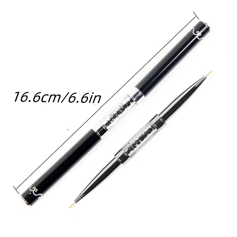 Dual-ended Black Metal Handle  - đánh giá và giá Nail Art Kaki