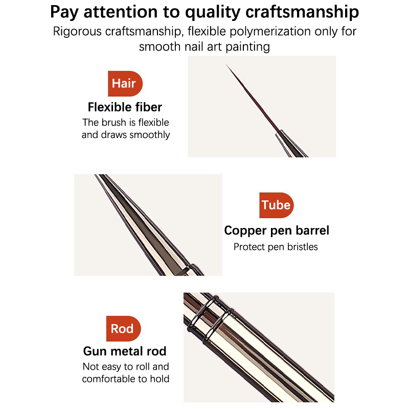 1Pcs Nail Art Brushes French N - đánh giá và giá Nail Art Kaki