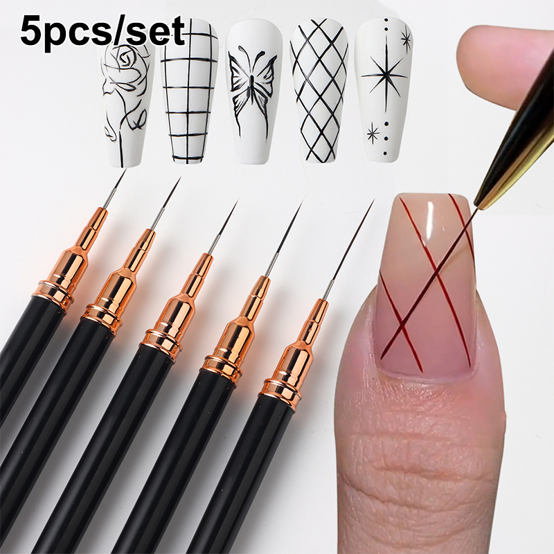 #5Pcs/Set Professional Nail Ar - đánh giá và giá Nail Art Kaki