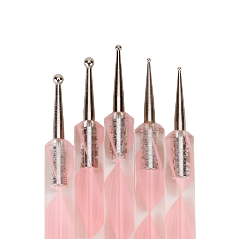 5Pcs 2 Way Nail Art Acrylic Si - đánh giá và giá Nail Art Kaki