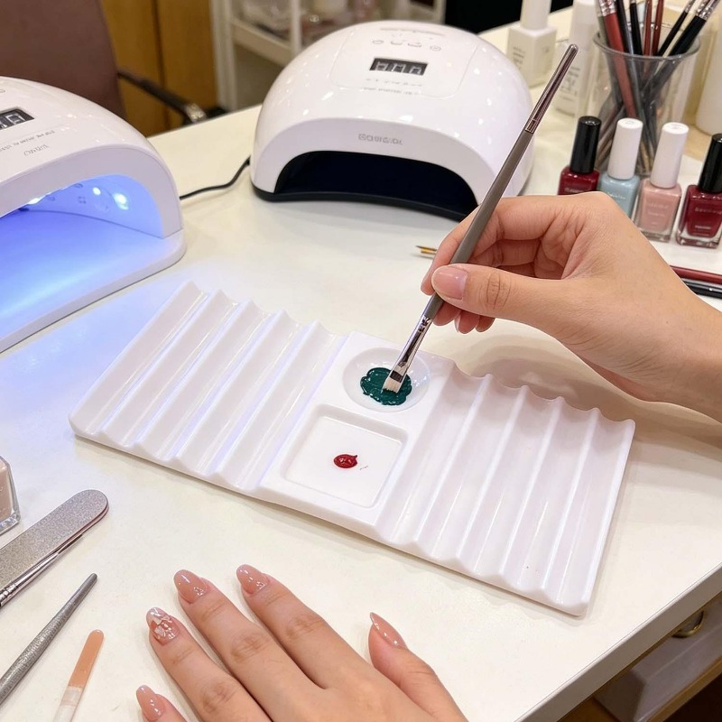 Reusable Nail Art Palette with - đánh giá và giá Nail Art Kaki