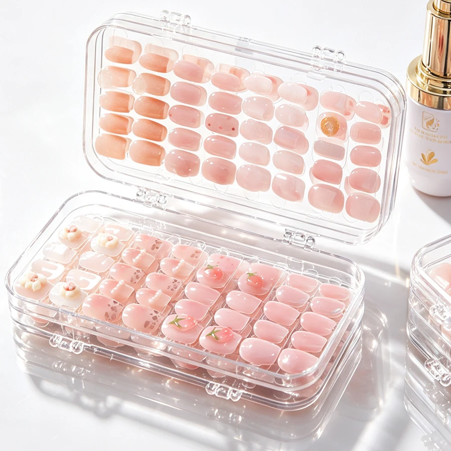 Clear Foldable Press On Nail S - đánh giá và giá Nail Art Kaki