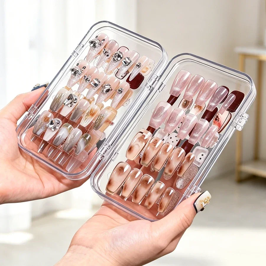 Clear Foldable Press On Nail S - đánh giá và giá Nail Art Kaki