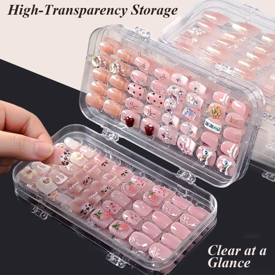 Clear Foldable Press On Nail S - đánh giá và giá Nail Art Kaki