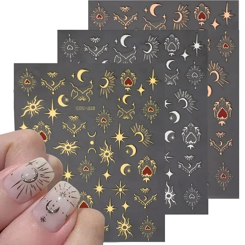 3 sheets1 pack ，3D stickers, n - đánh giá và giá Nail Art Rose Gold