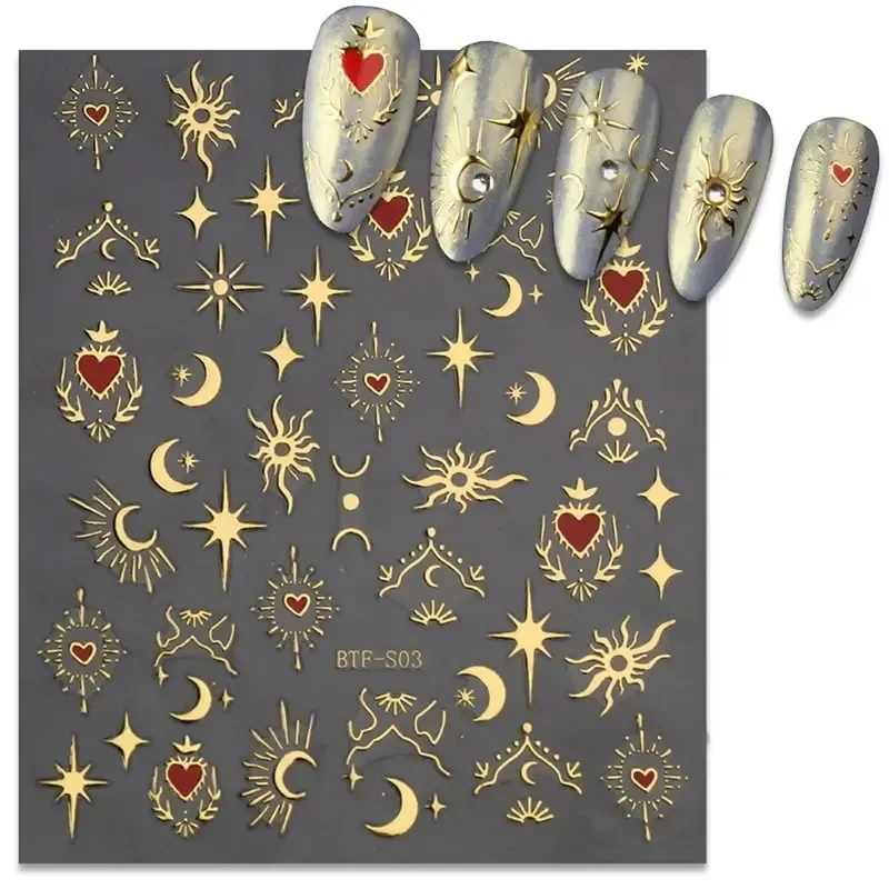 3 sheets1 pack ，3D stickers, n - đánh giá và giá Nail Art Rose Gold