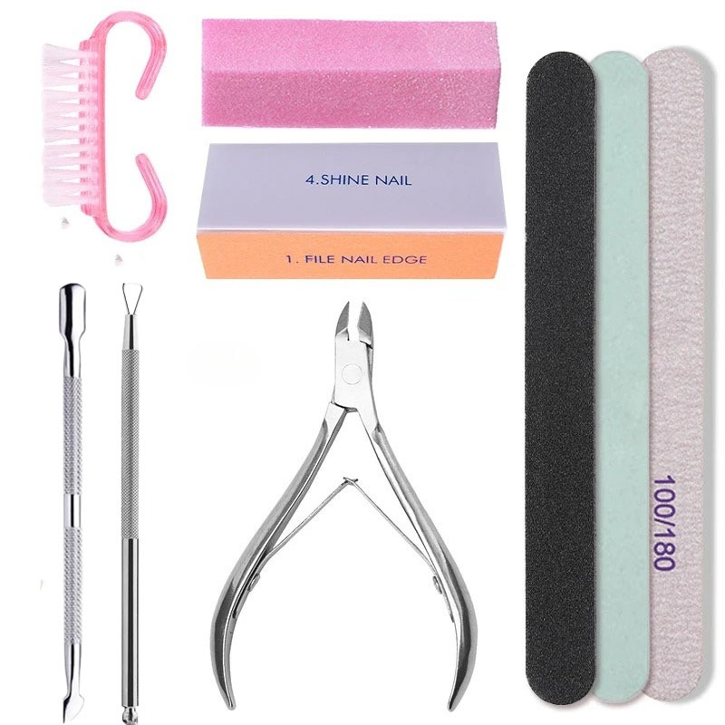 Nail Set Art Sand Files Buffer - đánh giá và giá Nail Art Kaki