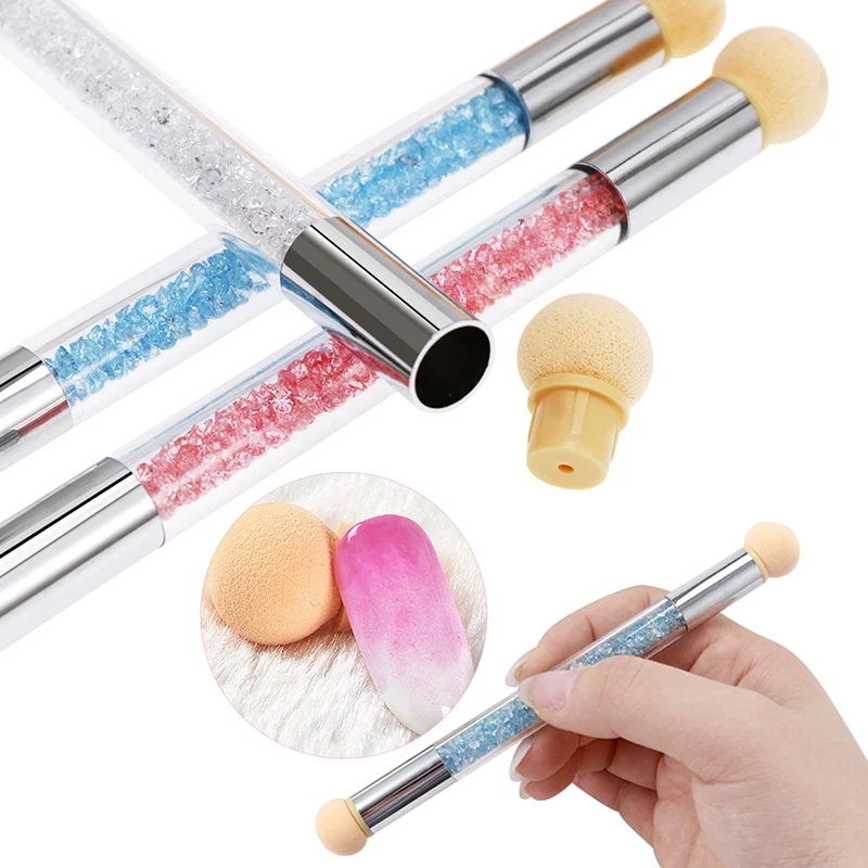 Round Sharp Head Sponge Heads  - đánh giá và giá Nail Art Kaki