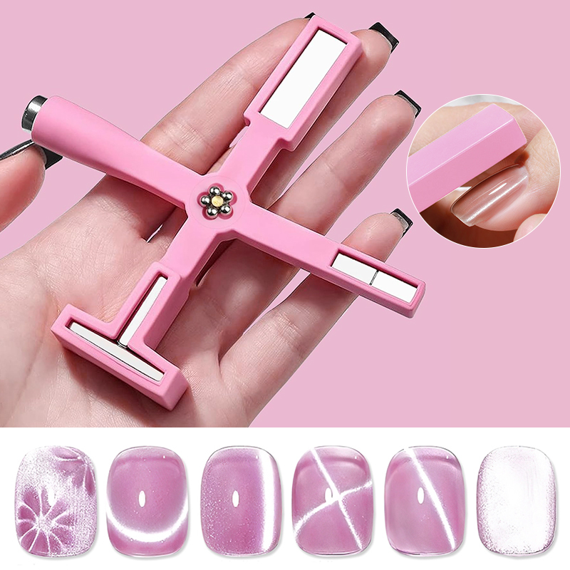 5 In1 Pattern Nail Magnet Cat  - đánh giá và giá Nail Art Maroon